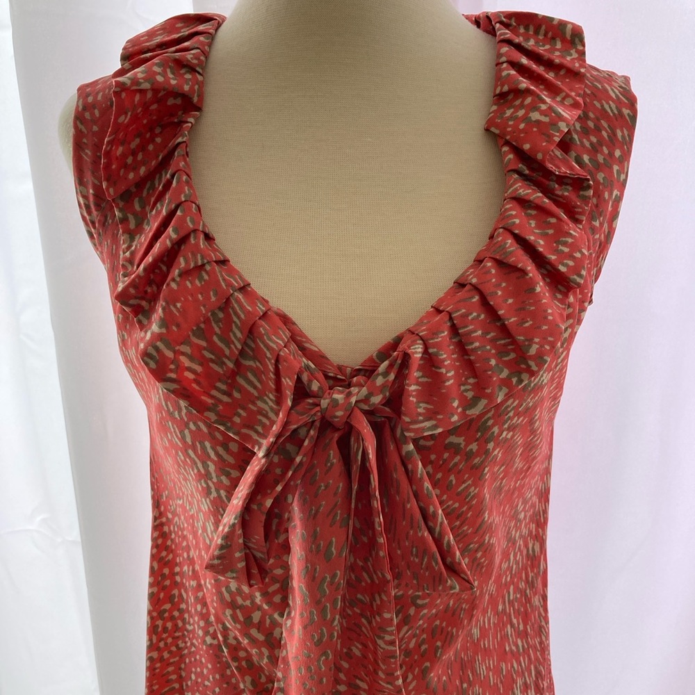 Banana Republic Ruffle Tie Neck Top Size XS